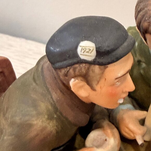 1976 Norman Rockwell GRACE BEFORE MEALS Gorham Figurine Vintage 1951 Post Cover - Picture 4 of 14